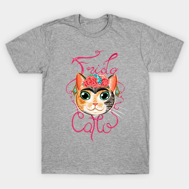 Frida Catlo T-Shirt by Bananananananana